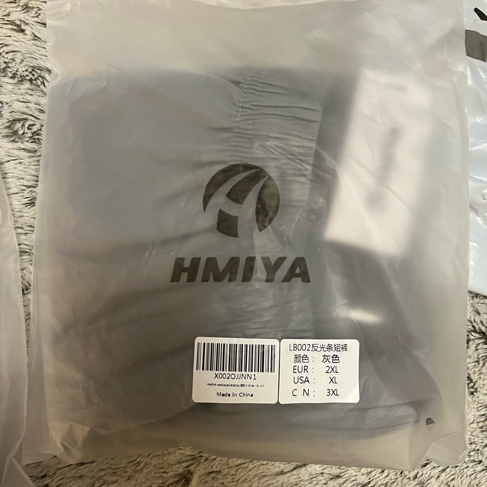 Hmiya Workout Sorts, XL, Grey